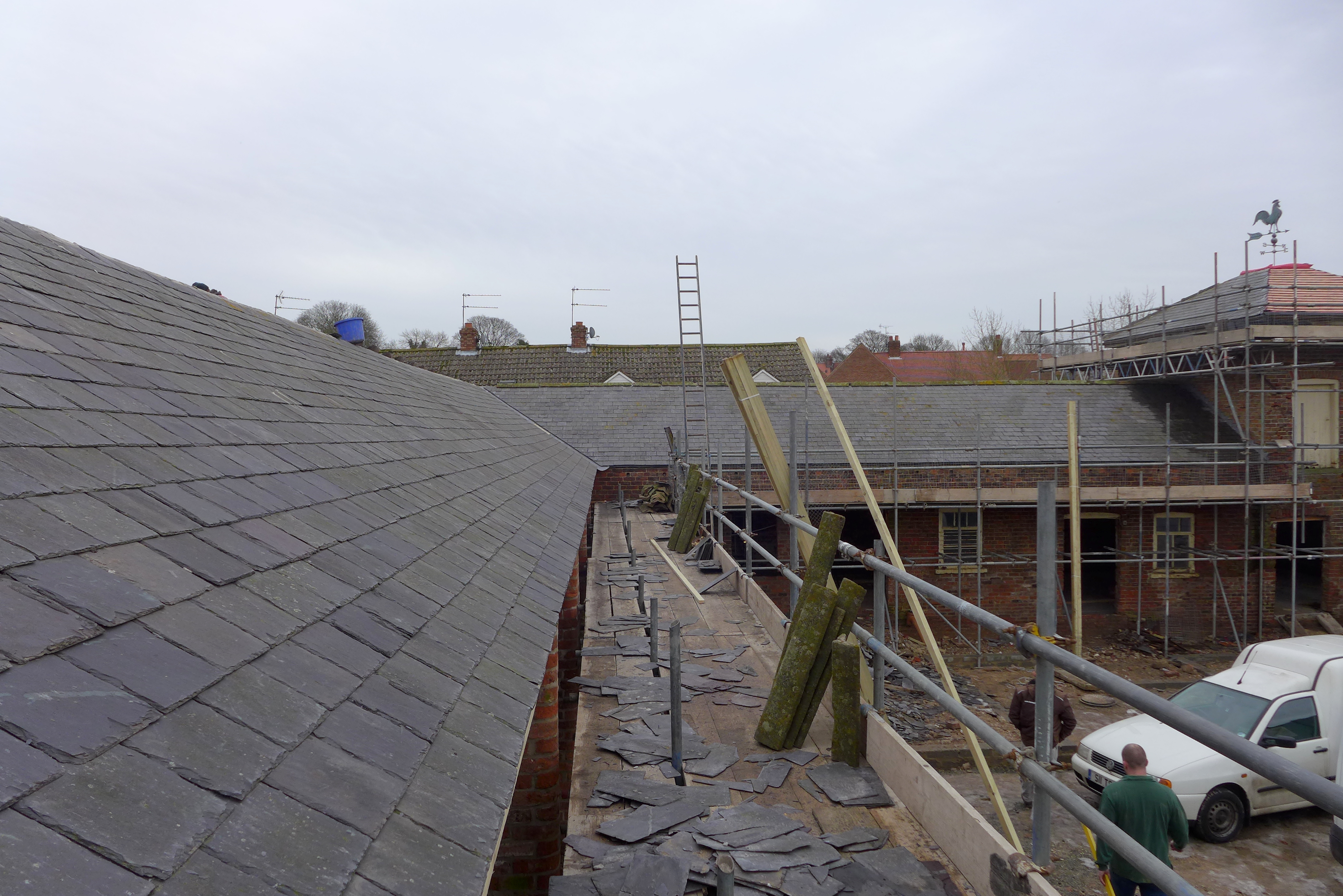 Roof repairs at North Dalton Barn